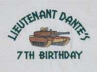 Personalized ARMY TANK Military Name or Birthday Shirt  