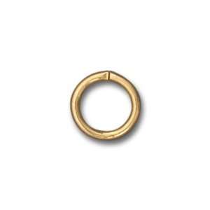  Gold Plated Base Metal 8mm Open Jump Rings (24) Arts 