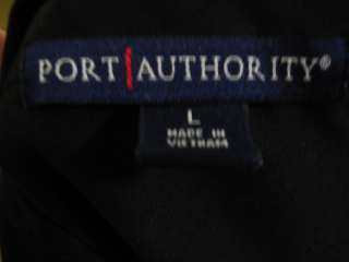 PORT AUTHORITY Mens Black Short Sleeve Shirt Sz L  