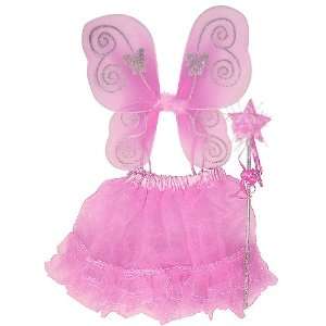  Fairy Princess Costume Tutu Set (3 pc) Select Color: pink 