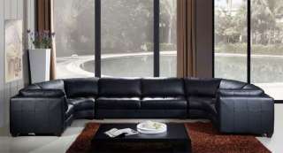 5pc Contemporary Modern Leather Sectional Sofa Set, DS ZEN S1  