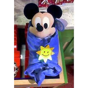  Disney Baby Mickey Mouse in a Blanket Plush Doll 