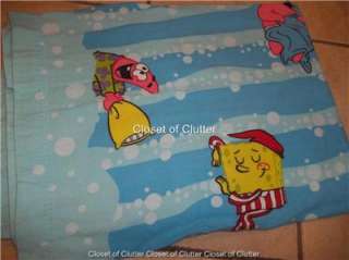   Squarepants Character Flannel Twin Flat/Top Bed Sheet (Vintage Fabric