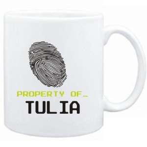  Mug White  Property of _ Tulia   Fingerprint  Female 