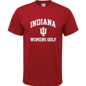  Indiana Hoosiers Cardinal Red Youth Womens Golf Arch T 