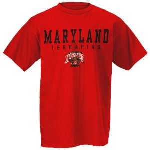   Maryland Terrapins Red Collegiate Big Name T shirt: Sports & Outdoors