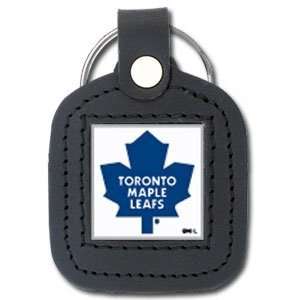  NHL Sq. Leather Key Ring   Toronto Maple Leafs: Sports 