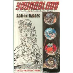  Youngblood Button Set Mint In Pack 1992 