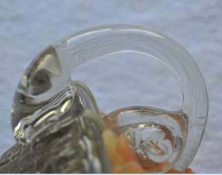 1930s Estonia Heaviest Pressed Glass Candle Holder  