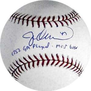  Jesse Orosco Autographed Rawlings MLB Baseball with 1252 