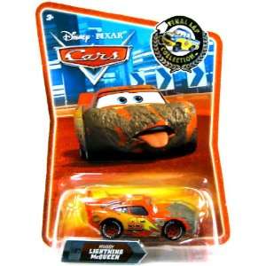   Pixar Cars Muddy Lightning McQueen 1:55 Die cast Vehicle: Toys & Games