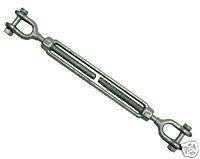 Turnbuckle 3/4 X 18 Galvanized Drop Forged Jaw/Jaw  