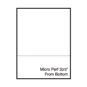  8.5 x 11 Blank Pre Perfed and Punched Copy Paper with 