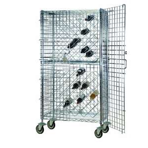   High Mobile Chrome wine and liquor security truck. 82 bottle capacity