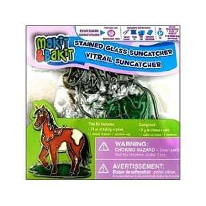  Colorbok Makit & Bakit Suncatcher Kit Stained Glass Horse 