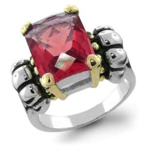   Bling Jewelry Bali Sterling Silver Garnet Color Glacier Ring: Jewelry