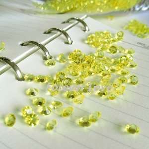  citrus yellow diamond confetti wedding party decoration: Toys & Games