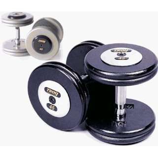 Troy Barbell HFDC 025C Pro Style Dumbbells   Gray Plates And Chrome 