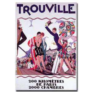  Trouville Gallery Wrapped 24x32 Canvas Art: Home & Kitchen