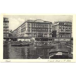   Vintage Postcard Grand Hotel Santa Lucia Naples Italy: Everything Else