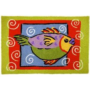  Colorful Tropical Fish JellyBean Accent Rug: Home 
