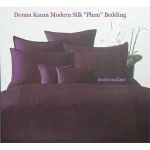  Donna Karan Modern Silk Plum Euro European Pillow Sham 