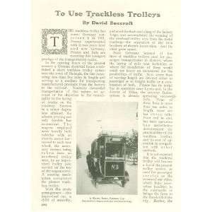    1907 Transportation Trackless Electric Trolleys: Everything Else