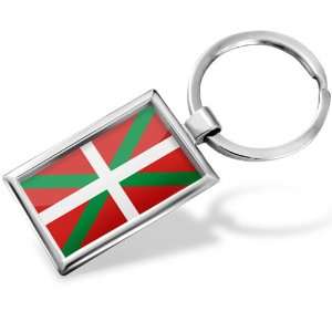  Keychain Basque Country Flag region: Spain   Hand Made 