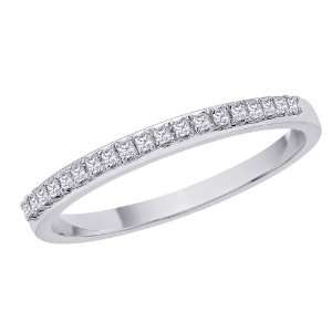   Cut Diamond Wedding Band (0.16 cttw) (Size 8.5) Katarina Jewelry