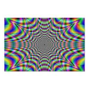  throbbing   optical illusion Poster