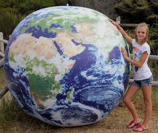GIANT 6 ` Inflatable Earth Globe NASA ASTRONAUT VIEW Heavy Duty Vinyl 