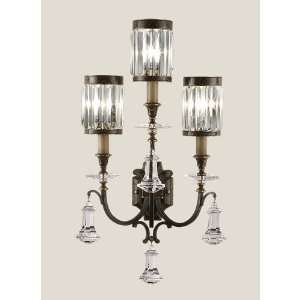   583150ST Eaton Place 3 Light Sconces in Rustic Iron: Home & Kitchen