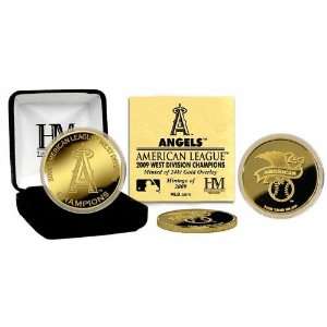 MLB LAA Los Angeles Angels 09 A.L. West Division Champions 24KT Gold 