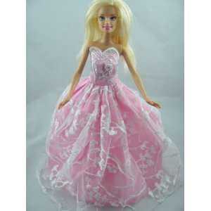  Pink Barbie Princess Fits 11.5 Barbie Dolls: Toys & Games