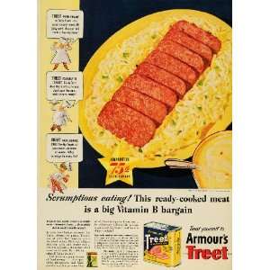  1942 Ad Armours Treet 75 Anniversary Pork Ham Tin Meat 