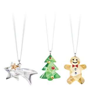   Swarovski Ornament Set (Comet, Tree, Gingerbread Man)