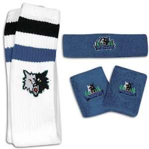  Timberwolves For Bare Feet NBA Sock/Wrist & Headband Set 