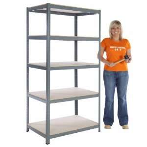  Raxa Power 175 Garage Shelving Rack, 5 Shelves 71H x 36W 