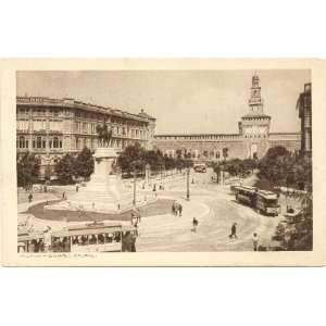  1930s Vintage Postcard Bargo Cairoli Milan Italy 