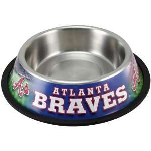  Atlanta Braves Stainless Steel Pet Bowl