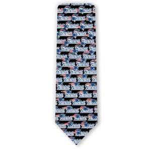  New England Patriots Type & Logo Neckties: Sports 