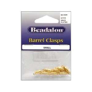  Beadalon Barrel Clasps 8mm Small Gold 8 pc Arts, Crafts 
