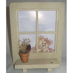  Boyds Bear Wooden Window Shelf / Frame Display: Everything 