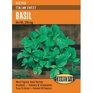  Basil Italian Sweet Seeds Patio, Lawn & Garden