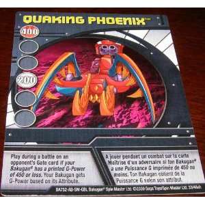  BAKUGAN LOOSE QUAKING PHOENIX ABILITY CARD 33/48ah Toys 