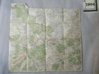 WWI 1904 ORIGINAL GERMAN ALLY MILITARY MAP   BALKANS  