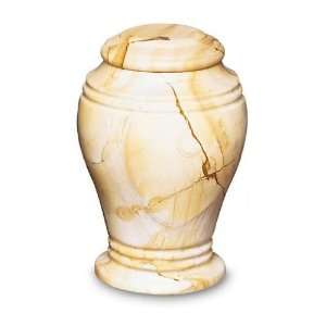  Teak Bell Jar Solid Marble Urn