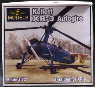 72 LF Models KELLET XR 3 AUTOGYRO Test Craft  