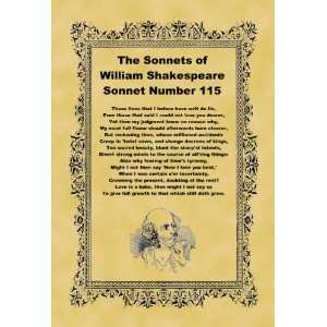   10cm) Art Greetings Card Shakespeare Sonnet Number 115: Home & Kitchen