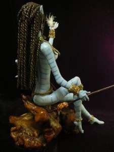 OOAK Navi Avatar Neytiri Fantasy Art Sculpture Polymer Clay Handmade 